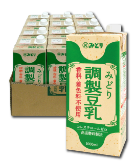 【送料込み】みどり調製豆乳 (常温保存可能品) 1000ml <2ケース(12本入り)>