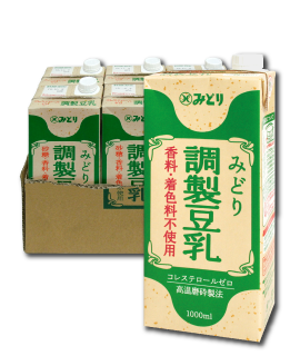 【送料込み】みどり調製豆乳 (常温保存可能品) 1000ml <1ケース(6本入り)>