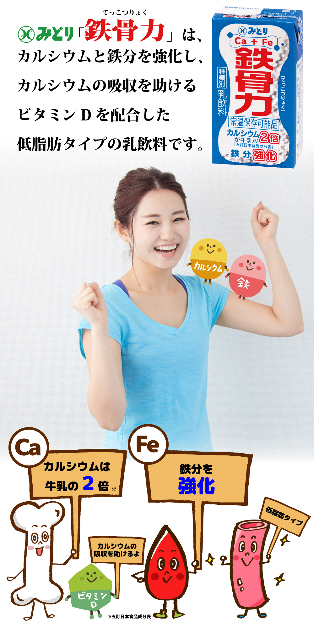 送料込み】LL 鉄骨力 125ml < 1ケース(18本入り) >｜九州乳業