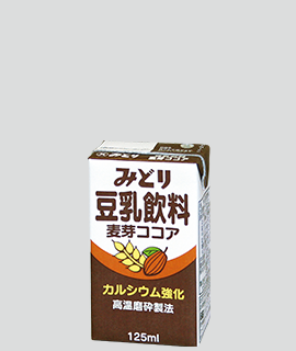 【送料込み】みどり豆乳飲料麦芽ココア (常温保存可能品) 125ml <2ケース(24本入り)>