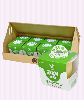 【送料込み】みどり牛乳ミルクプリン8個セット(要冷蔵品)