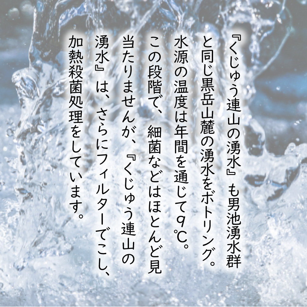 くじゅう連山の湧水20L